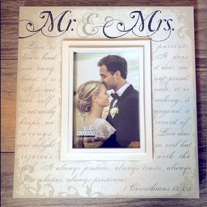 New Rustic Mr. & Mrs. Wedding Picture Frame